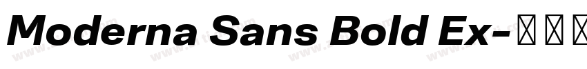 Moderna Sans Bold Ex字体转换
